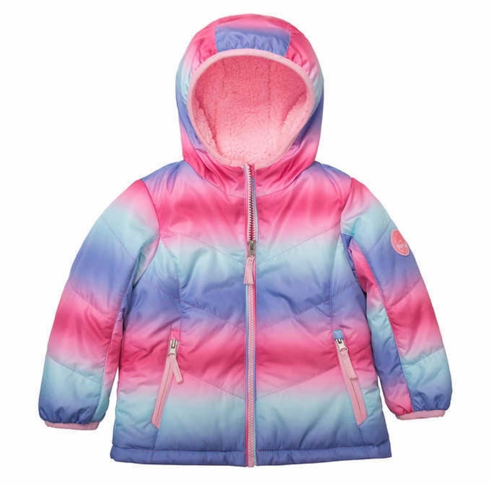 Gerry Weber Hood Quilted Puffer Jacket Pink Ombre